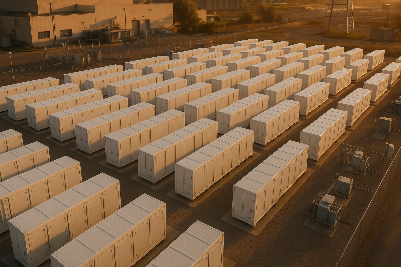 Battery energy storage system at an industrial facility