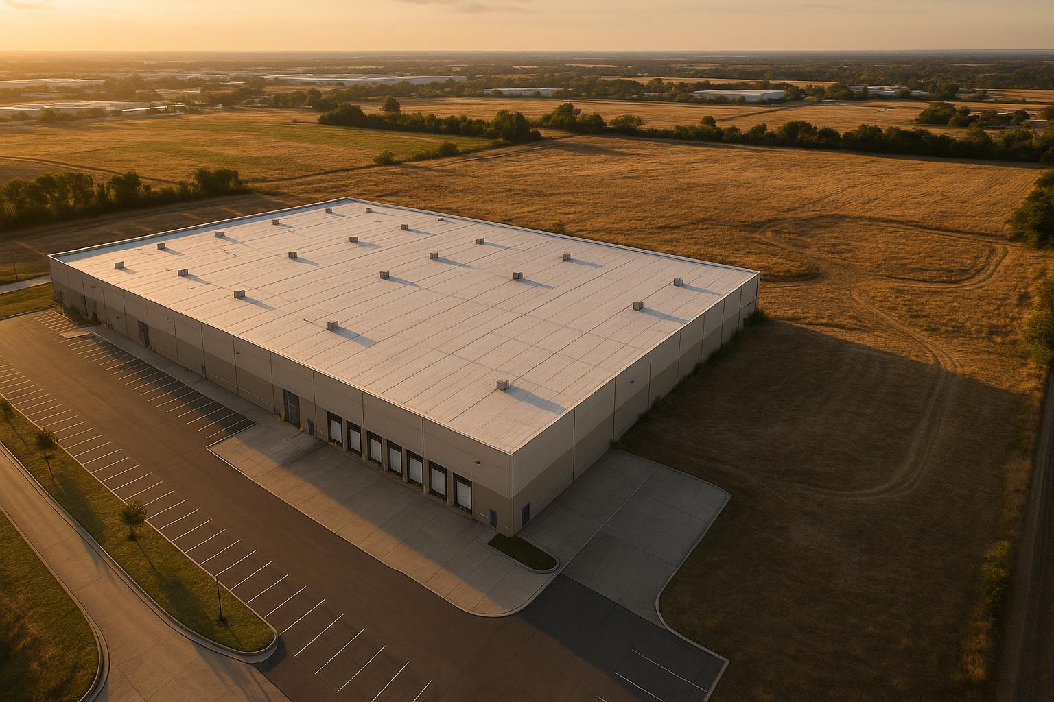 Commercial property with available land and roof space